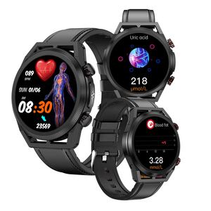 Montre connectée santé à succès, surveillance <span class=keywords><strong>de</strong></span> la pression artérielle, ECG, fréquence cardiaque, suivi du sommeil, <span class=keywords><strong>mesure</strong></span> <span class=keywords><strong>de</strong></span> l'acide urique, SmartWatch ET310 - Product Image 1