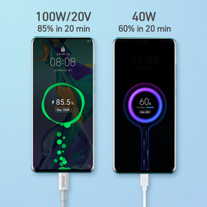 Câbles USB Type C BWOO <span class=keywords><strong>Nouveau</strong></span> Design 3.0 TPE Tissu Chargeurs Rapides Personnalisés 5A PD 240W USB C vers USB C pour <span class=keywords><strong>iPhone</strong></span> - Product Image 4