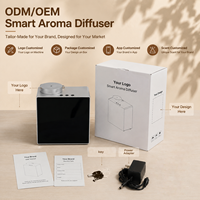 Diffuseur d'arômes intelligent en aluminium OEM, 200 ml, contrôlé par WiFi, sans eau, vente en gros, machine à parfum pour la maison et l'hôtel