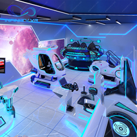 Station de jeu multijoueur Plate-forme 9D Cinéma Salle Vr Évasion Équipement de réalité virtuelle Parc d'attractions Vr Aire de jeux intérieure