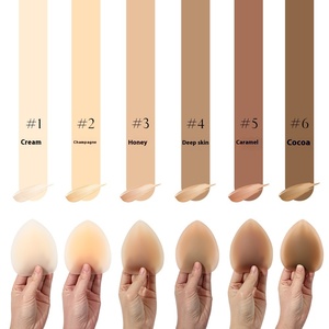 Kadın yeni tasarım üçgen şekli kullanımlık kendinden yapışkanlı görünmez silikon Pasties ince meme kapağı Uplift meme kapsayan - Product Image 2