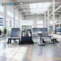 Centre de traitement du verre CNC EWORLD, nouvelle machine de perçage et de fraisage automatique du verre CNC avec composants de moteur et de cœur de moteur
