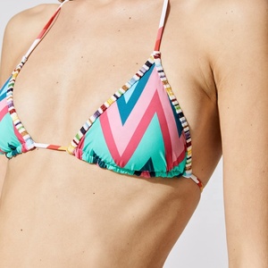<span class=keywords><strong>Femme</strong></span> Colorblock Licou Haut Triangle Bikini <span class=keywords><strong>Maillot</strong></span> De Bain <span class=keywords><strong>2</strong></span> Pièces - Product Image 4