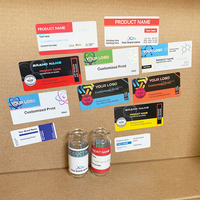 Impression holographique de votre propre logo Étiquettes autocollantes personnalisées Étiquettes autocollantes pour bouteilles en verre étanches holographiques 10ml