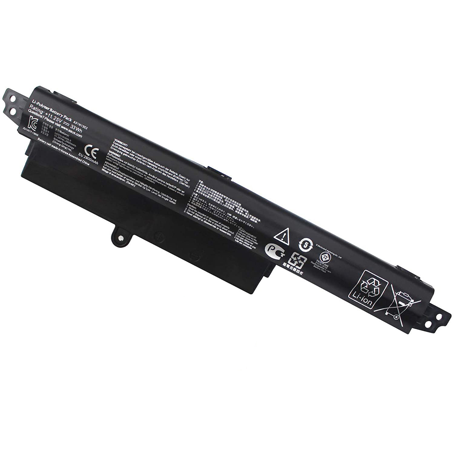 Pwr 11.1V 2200mAh Replacement Laptop Battery For ASUS Vivobook F200CA (A31N1302, A31LM9H)