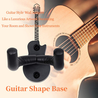 Support mural en métal robuste en forme de guitare avec motifs, livraison gratuite