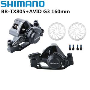 ดิสก์เบรก TX805 Shimano tourney พร้อม M375 Altus <span class=keywords><strong>Avid</strong></span> G3 160มม. โรเตอร์เหล็ก6แผ่นระบบเบรก V สำหรับจักรยานเสือภูเขา - Product Image 2