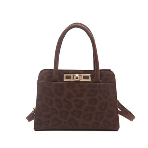 Bolsos de Mano Unisex de Gamuza, Estilo Vintage Inglés, Cierre Elegante, Impermeables, Bolsos Tote y de Hombro de Estilo Nicho - Product Image 3