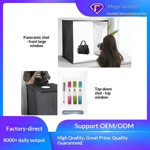 Luce di Riempimento per <span class=keywords><strong>Studio</strong></span> Fotografico con Box Luminoso in Fibra di Vetro LED RGB Pieghevole per Fotografia di Prodotti su Piccola Scala per <span class=keywords><strong>E</strong></span>-commerce - Product Image 5