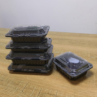 Moule prêt boîte à fruits jetable rectangulaire en plastique PET fraise pastèque ananas boîte à fruits frais