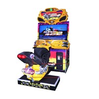 Simulateur de course automobile LCD 42 pouces Moter DX Machine de jeu de course vidéo à pièces Simulateur de course automobile avec volant