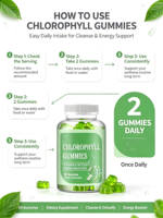 Bonbons gélifiés végétaliens OEM ODM au chlorophylle de sodium et de cuivre 180g – Soutien à la santé des femmes