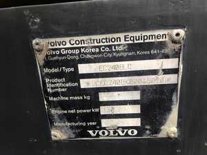 Excavatrice sur chenilles Volvo EC210BLC EC240BLC 290 210 240 d'occasion avec moteur, pompe et roulement d'origine - Modèle 2022, poids opérationnel 24T - Product Image 4