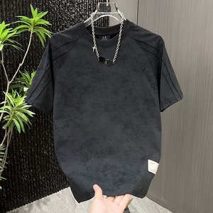 Nouveau T-shirt d'été décontracté et tendance à manches courtes, respirant, haute élasticité, haut de gamme, motif tie-dye, polyvalent pour <span class=keywords><strong>homme</strong></span> - Product Image 3