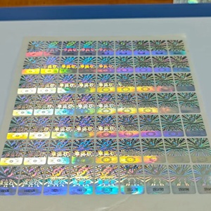 Autocollants adhésifs personnalisés en PET avec logo, à déchirer, pour boîtes, avec sceau anti-contrefaçon sans résidu, pour étiquettes d'emballage de fruits (vente en gros) - Product Image 1