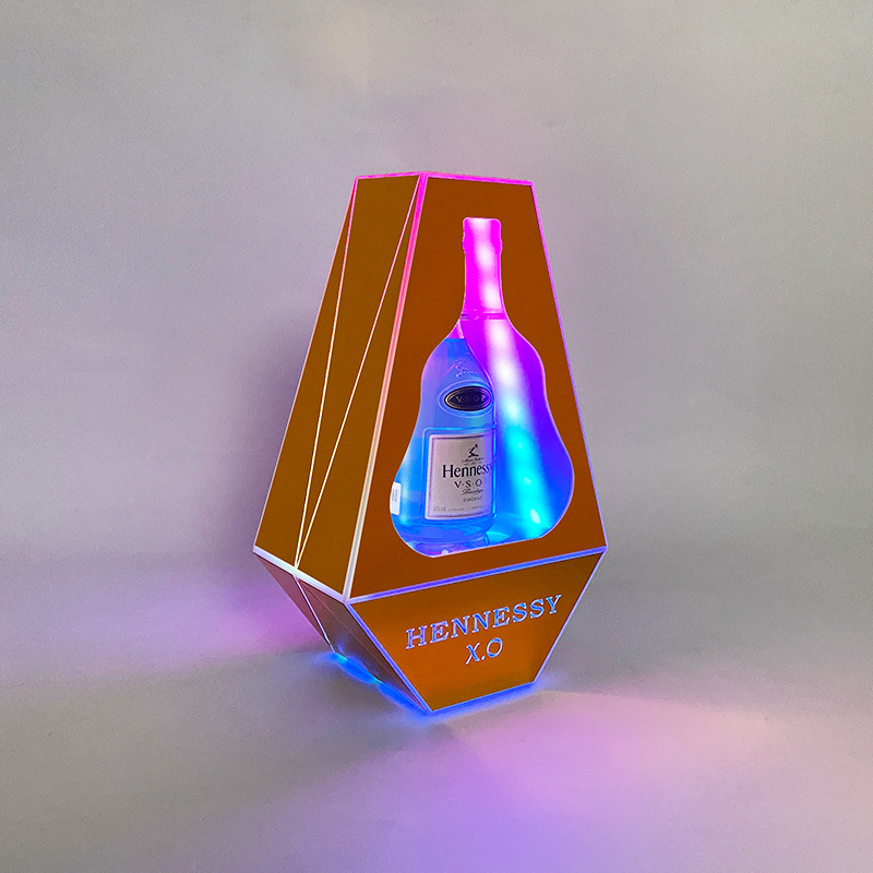 Thick XO wine stand with remote control and iridescent light
