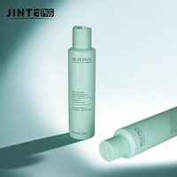 Bouteille de shampooing cosmétique en plastique bleu personnalisée de 100 ml, 150 ml, 200 ml, 250 ml, 300 ml, 350 ml avec pompe à lotion