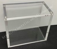 Boîte de Présentation JCC en Acrylique pour Coffret Dresseur d'Élite (ETB), Vitrine de Protection en Acrylique avec Couvercle Magnétique Scellé