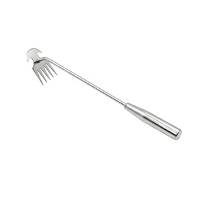 Aridoo Sarcloir manuel de jardin en acier inoxydable à quatre dents, outil de déracinement de racines tranchant - Product Image 2