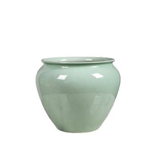 Vase à fleurs de mariage <span class=keywords><strong>en</strong></span> porcelaine verte moderne, décoration d'intérieur, poterie, table, céramique éco-responsable cuite à haute température - Product Image 1