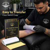 Papier de pochoir pour tatouage multicouche écologique Tuffking Private Label pour l'art corporel avec personnalisation du logo, format A4
