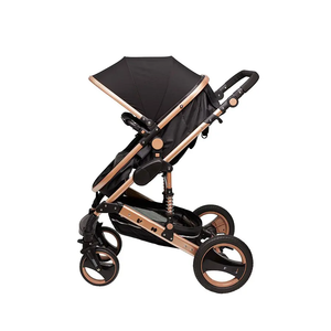 Poussette 3-en-1 avec cadre en aluminium durable, vue haute, absorption des chocs, homologuée EN1888, harnais 5 points et <span class=keywords><strong>nacelle</strong></span> - Product Image 4