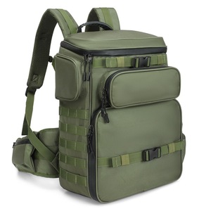 Green Vintage Outdoor DSLR <strong>Camera</strong> <strong>Backpack</strong> Oxford Durable Zipper Portable Multi-Functional Travel Photographer <strong>Bag</strong> Polyester - Product Image 4