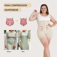 Faja Moldeadora S-SHAPER BBL de Control Medio, Postparto, Levantamiento de Glúteos, Control Abdominal, Transpirable, Diseño con Ganchos, Body Reductor