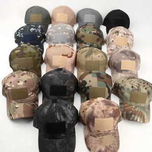 Gorras de Béisbol Tácticas de Camuflaje para Pesca al Aire Libre, Gorras de Béisbol con Apliques Bordados y Parches Mágicos Personalizados - Product Image 1