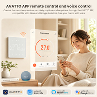 Nouveau thermostat intelligent WT480 2026 avec double écran OLED, compatible Zigbee et Wi-Fi, fonctionne avec Home Assistant, Alexa, Google