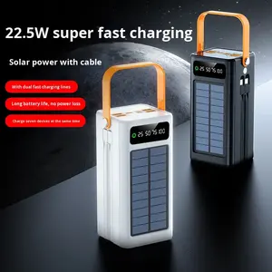 แบตสำรอง<span class=keywords><strong>50000mAh</strong></span> ไฟ LED แบบพกพากันน้ำกำลังชาร์จเร็วสำหรับ <span class=keywords><strong>iPhone</strong></span> พร้อมแผงพลังงานแสงอาทิตย์ - Product Image 2