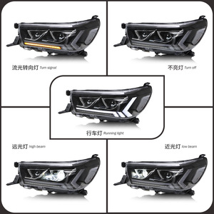 Suitable for 21-25 Headlight Assembly Modified Led Lens Dynamic Daytime Running Lights Flowing Water 21-25 LED Head - Product Image 4