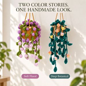 Kit de fleurs au crochet DIY complet avec fil, crochet et instructions – Ensemble créatif pour débutants et adultes : tulipes, roses, plantes – Loisirs créatifs - Product Image 4