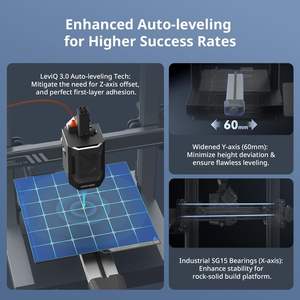 Impresora 3D Anycubic Kobra 3 V2 220X220X250 mm con Tecnología FDM, Plataforma de Vidrio Templado y Soporte para Filamento PLA - Product Image 2