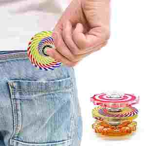 Spinner Antiestrés Personalizado con Diseño Creativo de Mandala, Estilo Retro, Colorido, Pequeño, para Aliviar el Estrés y como Regalo - Product Image 5