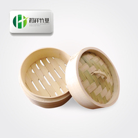 Panier vapeur en bambou sur mesure (6, 8, 10, 12 pouces) – Vente en gros – Panier vapeur traditionnel chinois à 2 niveaux pour cuisine asiatique