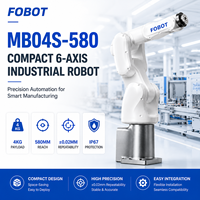 Bras robotisé BOFOT à 6 axes avec une charge utile de 4 kg et une portée de 580 mm pour l'assemblage industriel, l'inspection et l'automatisation des usines intelligentes