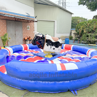 Colchón inflable para fiesta al aire libre, juego de equitación taurina, Rodeo, simulación mecánica, equitación