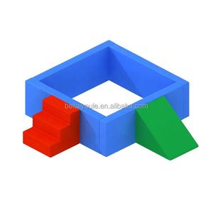 Piscine à balles intérieure colorée de forme carrée personnalisée pour enfants aire de jeu souple équipement - Product Image 4
