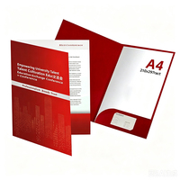 Carpeta Ecológica con Bolsillos para Archivos A4, Impresión de Logotipo Personalizado, Carpetas de Presentación para Oficina y Negocios con Bolsillos