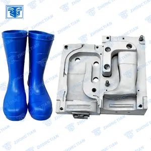Hot saling fishing EVA aluminum rain boots CNC shoes mould machine for shoes