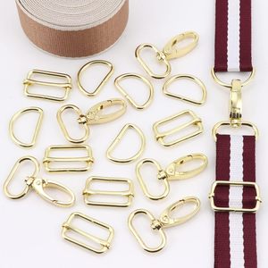 PECMER Purse Hardware For Bag Making Inch D Ring Pcs Gold Swivel Clasp Snap <b>Hooks</b> Slide Buckles For Strap Adjuster <b>Dog</b> Collar Ma - Product Image 3