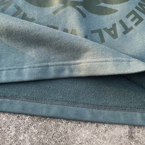 Camiseta de Manga Larga de Estilo Urbano, Tejido French Terry Grueso, Diseño Cuadrado, Camiseta Térmica con Estampado, Polo Oversize para Hombre - Product Image 5