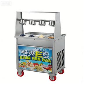 Machine à rouleaux de crème glacée électrique pour économiser du temps et des efforts, idéale pour les boutiques de crème glacée et les stands de rue - Product Image 1