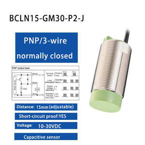Sensor de Proximidad Capacitivo M30 de 10 mm, 15 mm, 20 mm con Salidas NPN y PNP NO NC, Capaz de Detectar Objetos Conductivos - Product Image 6