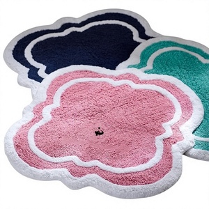 Luxury Quality Custom Round Assurance Cotton Made Tufted <b>Bath</b> Mat With Long Durable Bathroom Floor Mat Wholesale Prices ITHL - Product Image 1