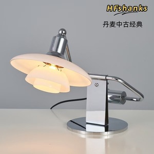 Classic Danish Vintage Glass <b>Table</b> <b>Lamp</b> E27 LED Flexible Desk <b>Lamp</b> For Bedroom Living Room - Product Image 5