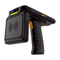 Lecteur portable UHF longue portée 10000 mAh avec scanner de codes-barres RFID, personnalisation d'usine OEM, gestion d'entrepôt R2000 IMPINJ