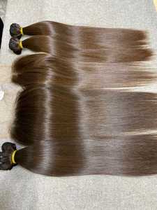 ผมแท้เวียดนาม Dream Hair DR06 แบบตรงสีดำ  พร้อมเชือกผูกผมแบบใส  ขนาด 8 นิ้ว  แบบ Super Double Drawn  ธรรมชาติทั้งเส้น - Product Image 3