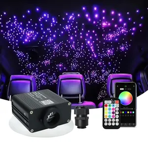 Muziekbesturing Projector Starry Ambient Kit Plafond Glasvezel Plafondverlichting Ster Kit Twinkle 12V Auto Dak Ster Licht Interieur